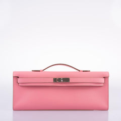 Hermes Kelly Cut Rose Confetti Epsom leather Palladium Hardware - 2015, T