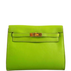 Hermes Kelly Danse II Vert Cru Swift with Gold Hardware - 2004, H Square