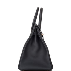 Hermes Birkin 35 Black Togo Rose Gold Hardware