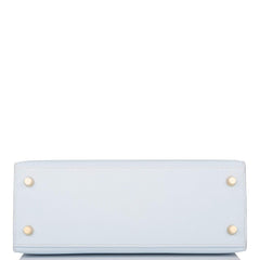Hermes Bleu Brume Epsom Sellier Kelly 25cm Gold Hardware