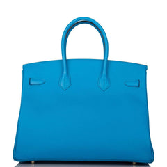 Hermes Bleu Frida Epsom Birkin 35cm Gold Hardware