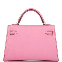 Hermes Bubblegum 5p Epsom Sellier Kelly 20cm Palladium Hardware