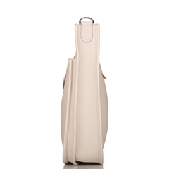 Hermes Craie Clemence Evelyne III PM Bag Palladium Hardware