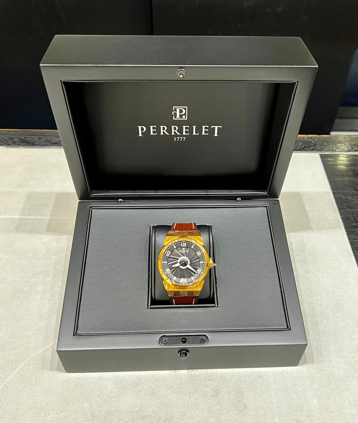 Perrelet Turbine EVO Stainless Steel Rose Gold 4N PVD Coating