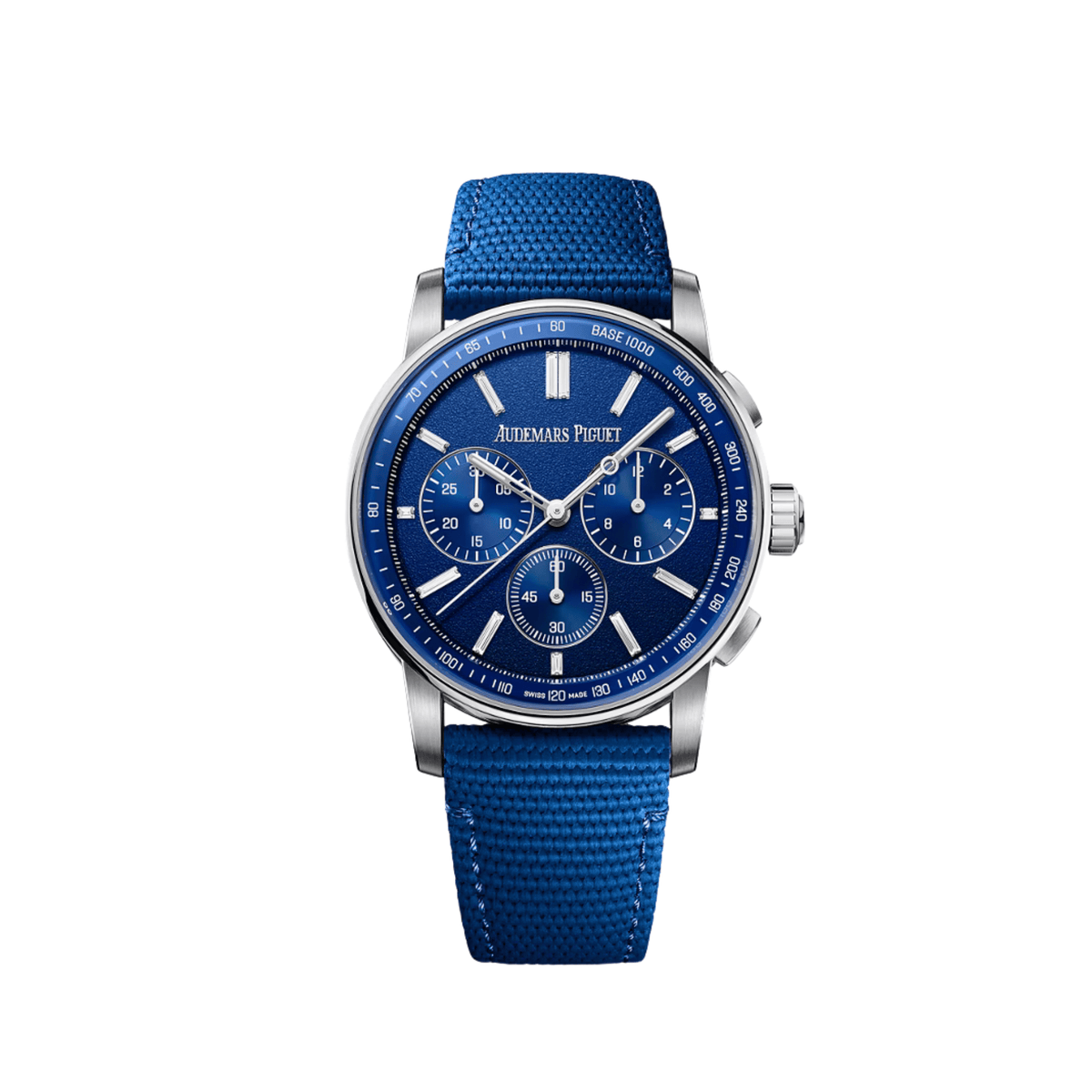 Audemars Piguet Code 11.59 Selfwinding Chronograph 26439NB.OO.A346KB.01 Blue Ceramic White Gold Tuscany Blue Diamond Dial (2025)