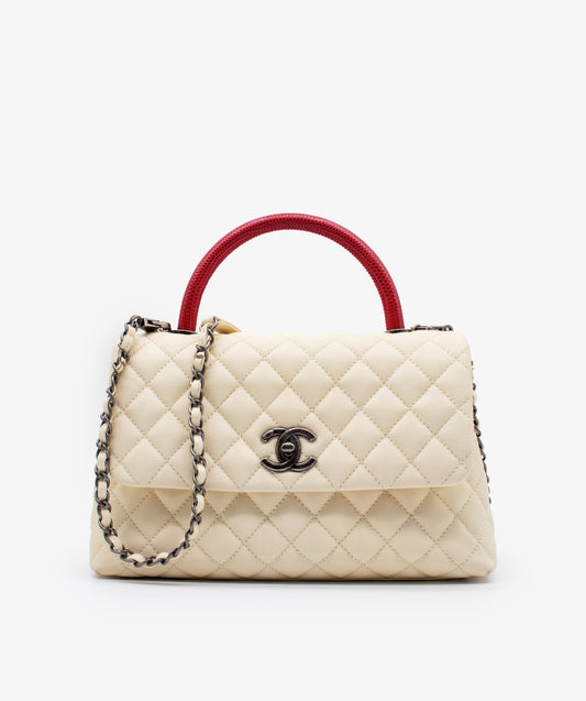 Chanel Small Ivory Coco Handle RJL1182