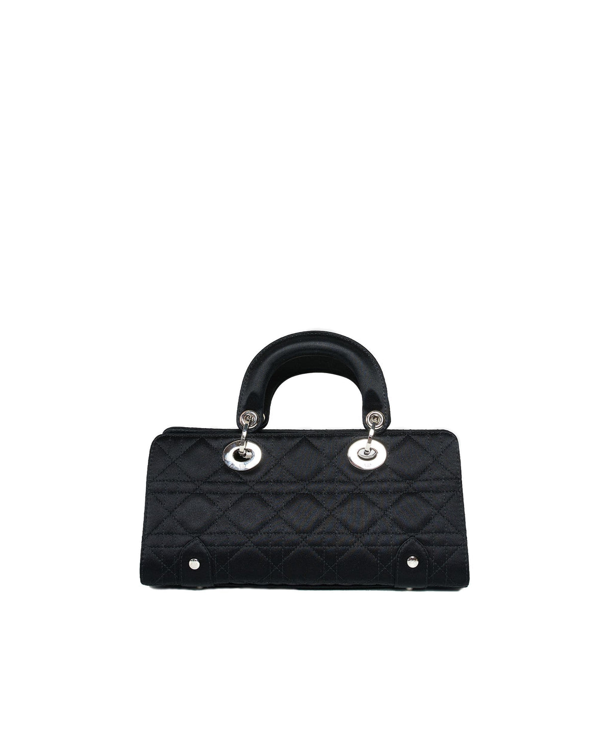 Christian Dior Black Cannage Top Handle Bag GHW  AGL1036