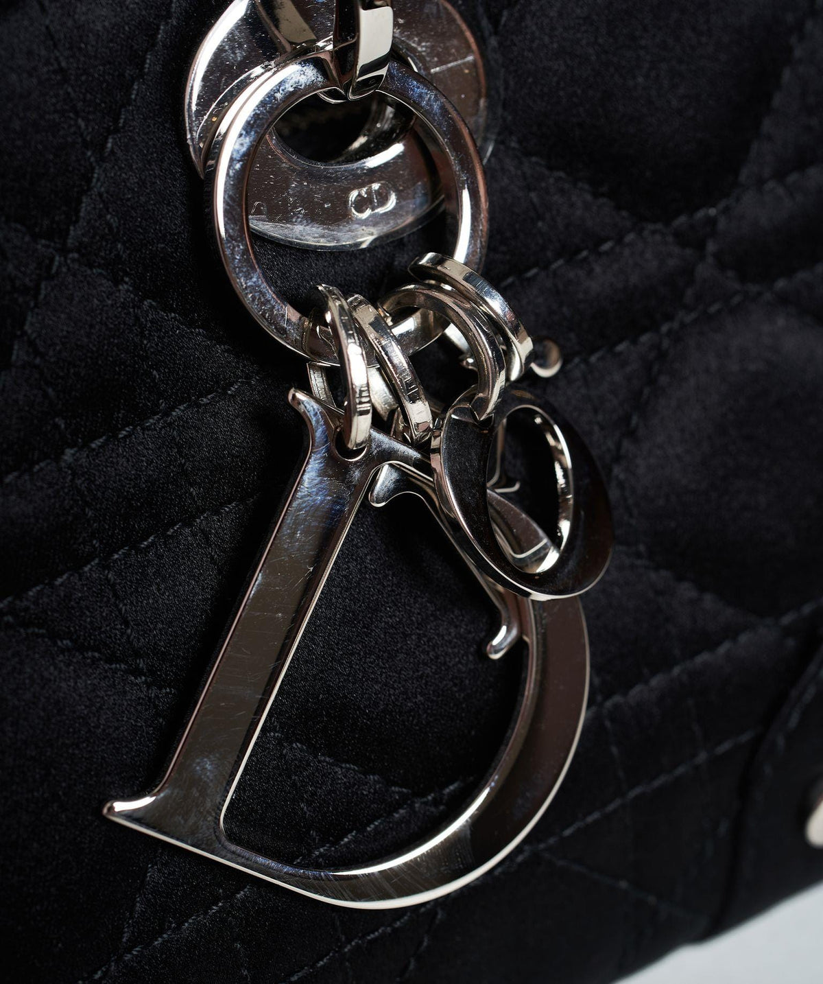 Christian Dior Black Cannage Top Handle Bag GHW  AGL1036