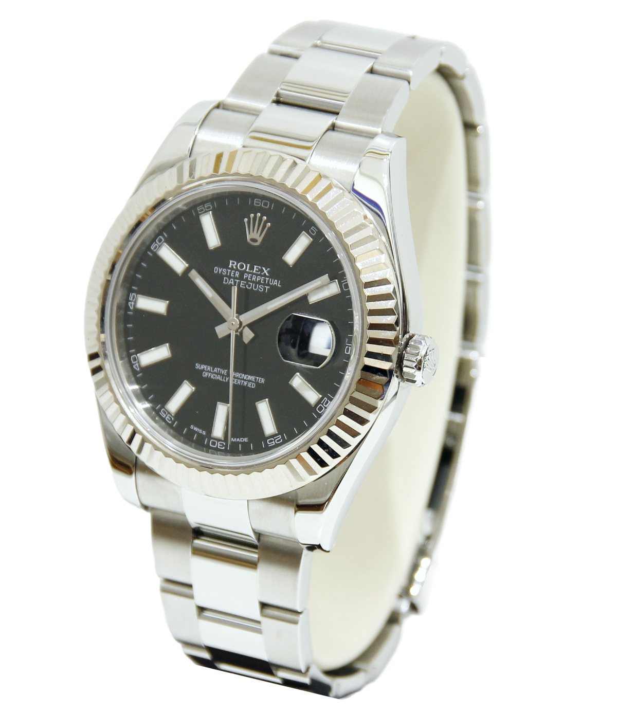 Rolex Datejust II Stainless Steel White Gold Bezel 116334