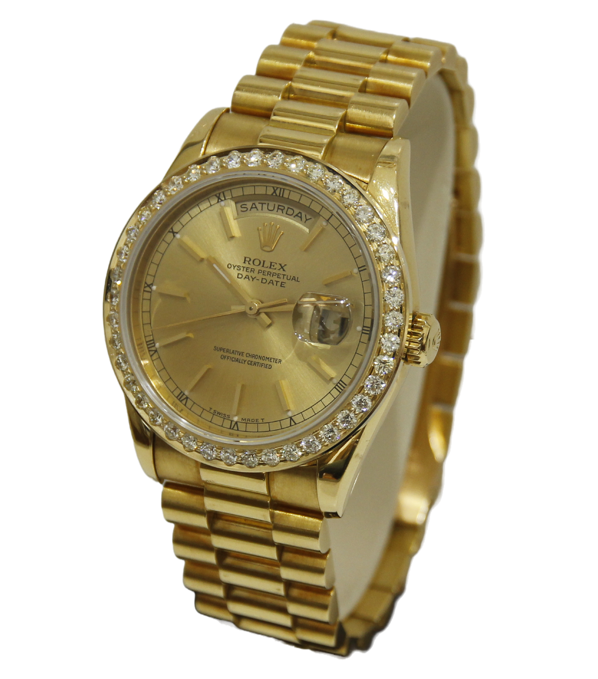 Rolex Day-Date Diamond Bezel 18238