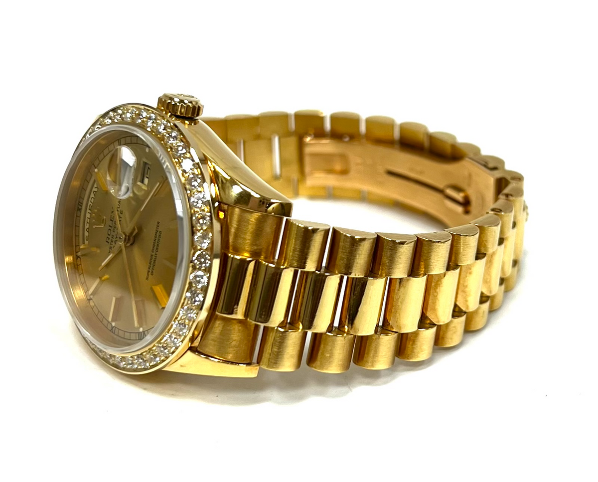 Rolex Day-Date Diamond Bezel 18238