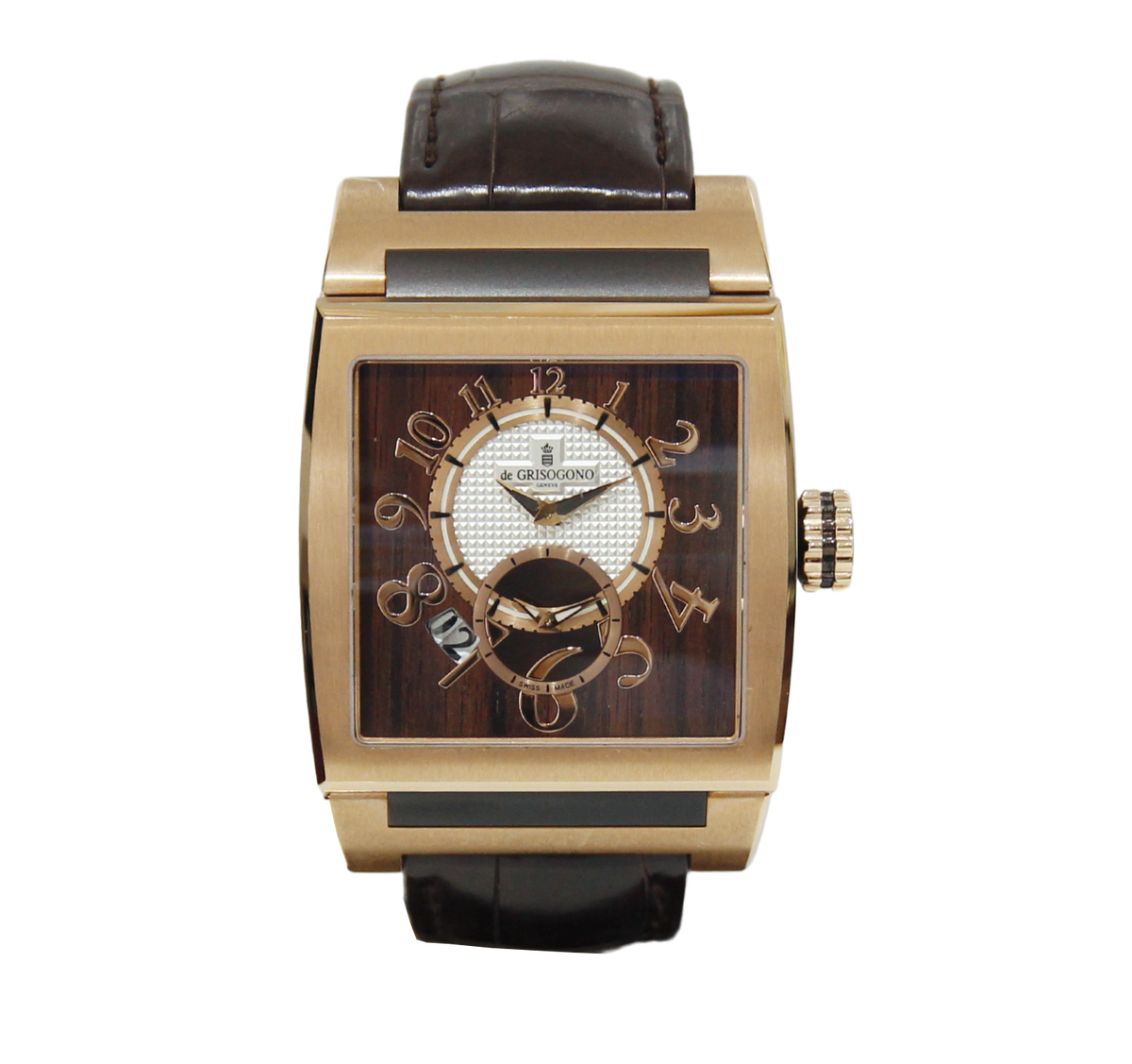 De Grisogono Uno DF XL Dual Time Rose Gold