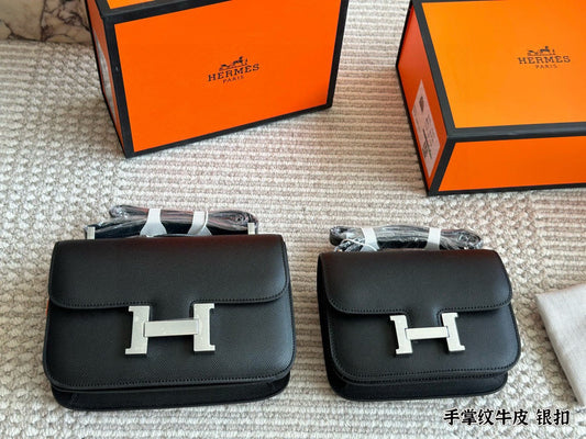 Hermes  Leather Stewardess Bag