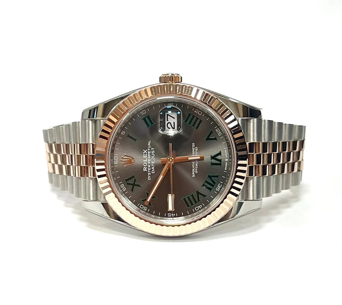 Rolex Datejust 41 Two Tone Stainless Steel/Rose Gold Jubilee 'Wimbledon' 126331
