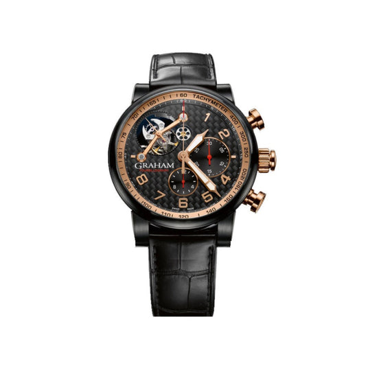 Graham Silverstone Tourbillograph Rose Gold/Stainless Steel 48mm