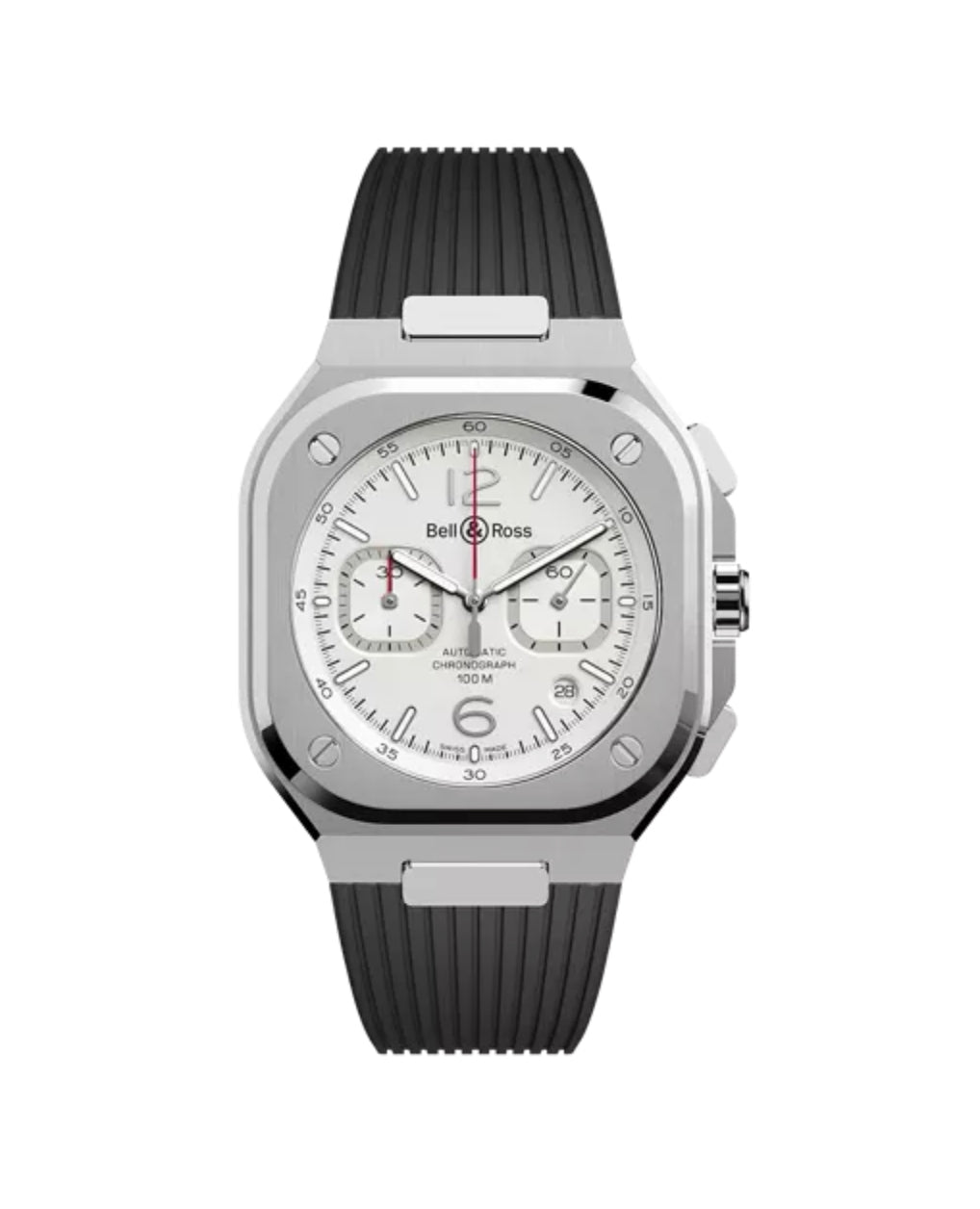 BELL & ROSS-BR 05 CHRONO WHITE HAWK BR 05-C-SI-ST/SRB