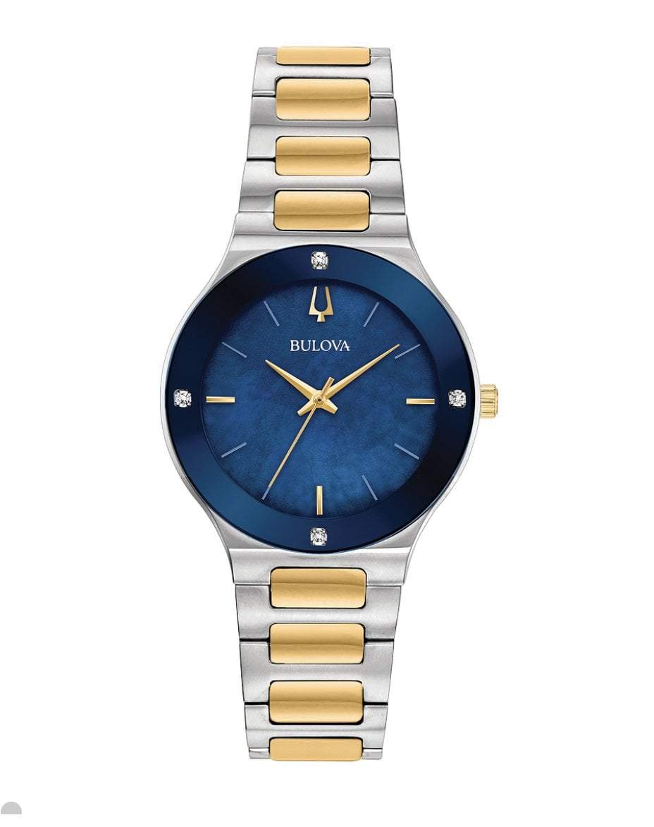Bulova-Millenia Blue dial Dia Bzl  TT Bracelet 98R273