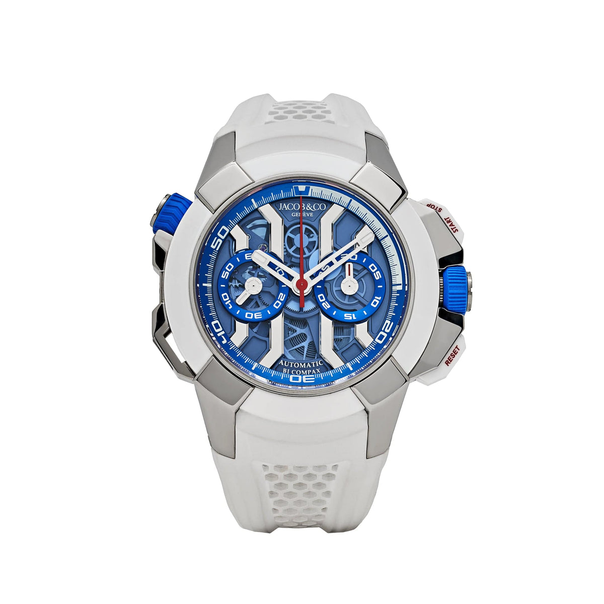 Jacob & Co Epic X Chrono EC313.20 Titanium White Ceramic Blue Dial Limited Edition (2021)