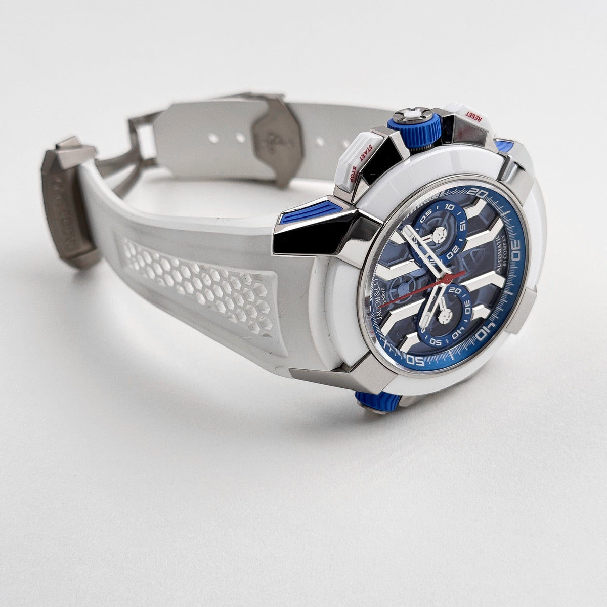 Jacob & Co Epic X Chrono EC313.20 Titanium White Ceramic Blue Dial Limited Edition (2021)