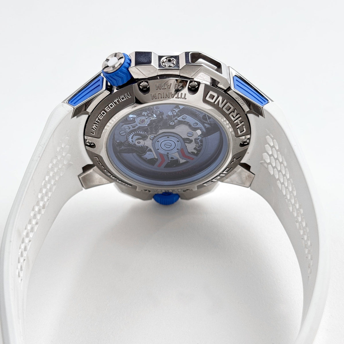 Jacob & Co Epic X Chrono EC313.20 Titanium White Ceramic Blue Dial Limited Edition (2021)