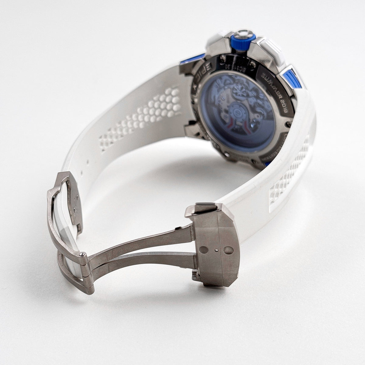 Jacob & Co Epic X Chrono EC313.20 Titanium White Ceramic Blue Dial Limited Edition (2021)