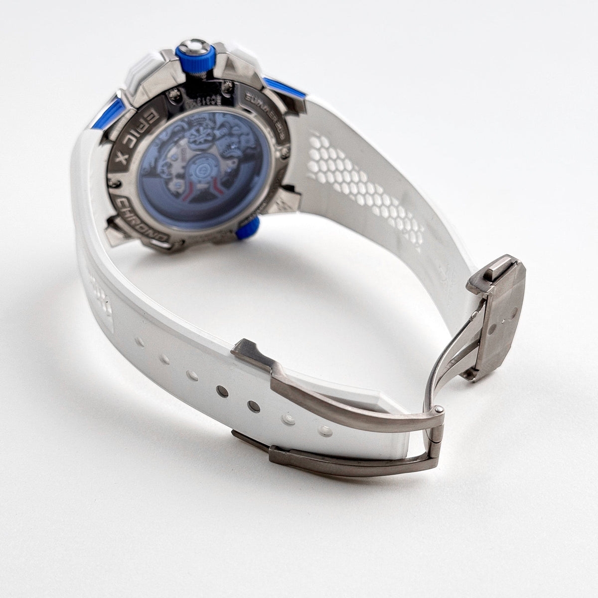 Jacob & Co Epic X Chrono EC313.20 Titanium White Ceramic Blue Dial Limited Edition (2021)