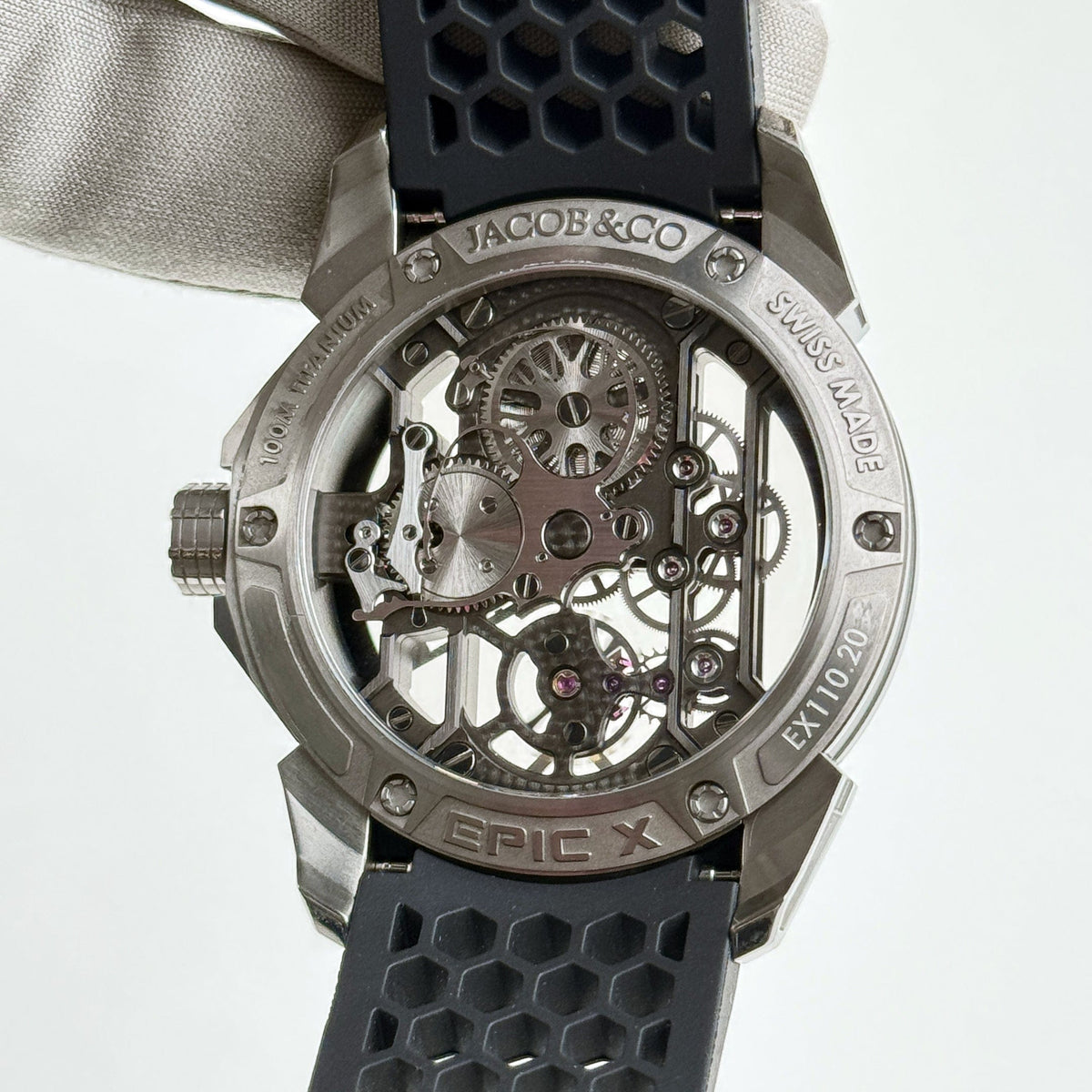 Jacob & Co EPIC X Skeleton EX110.20.AA.AF.A Titanium Skeleton Dial (2024)