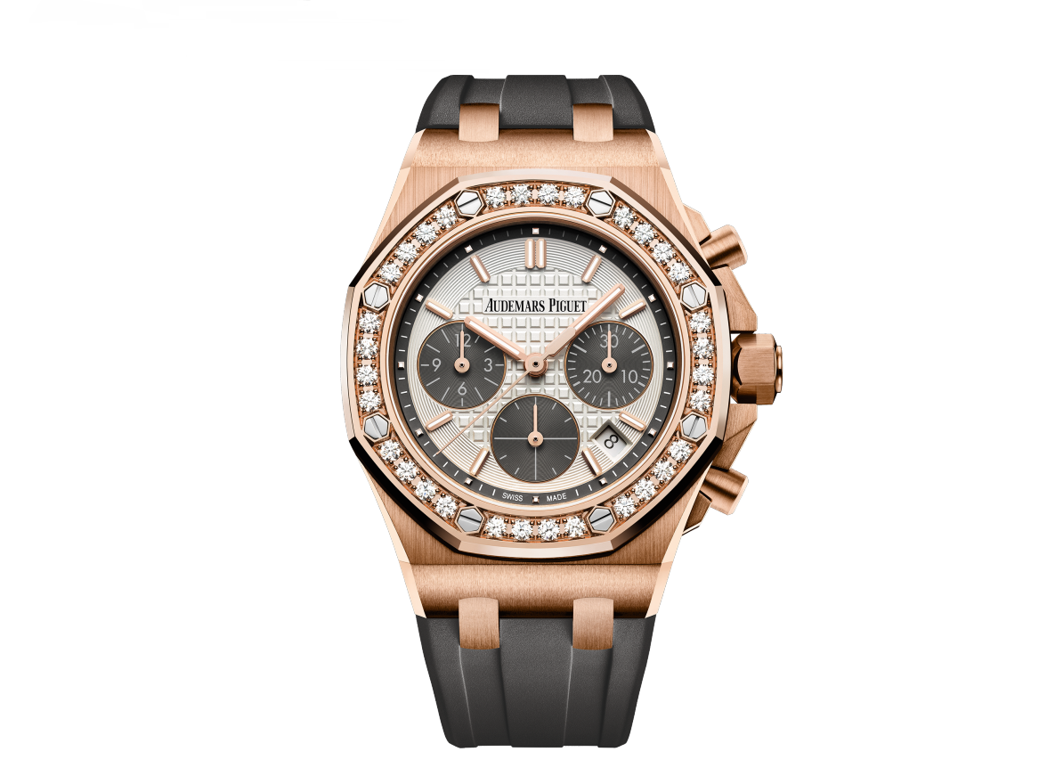 Audemars Piguet Royal Oak Offshore Chronograph Rose Gold 37mm Diamond Bezel