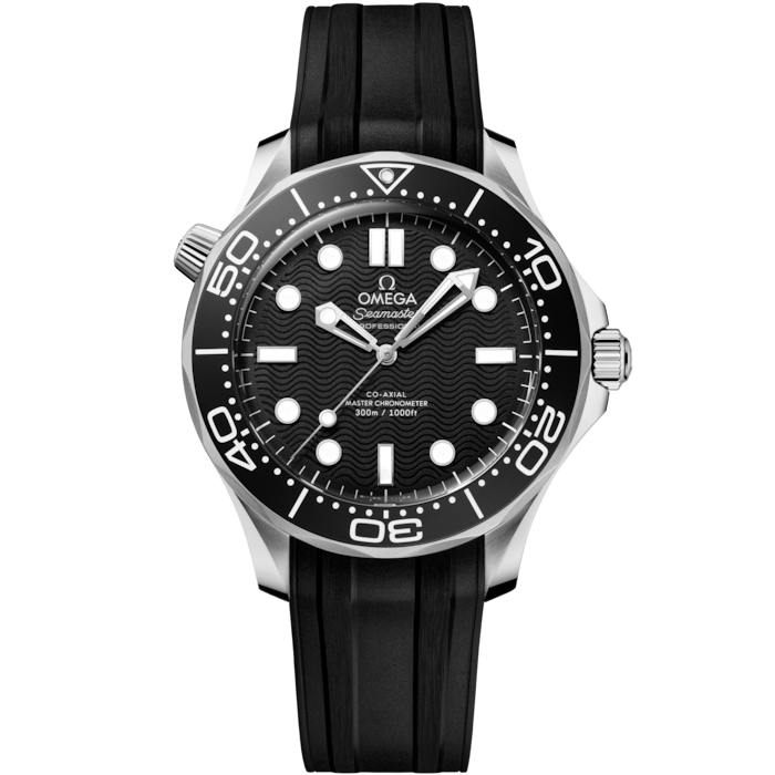 Omega Seamaster Diver 300M 42 mm, Steel on Rubber strap  210.32.42.20.01.003