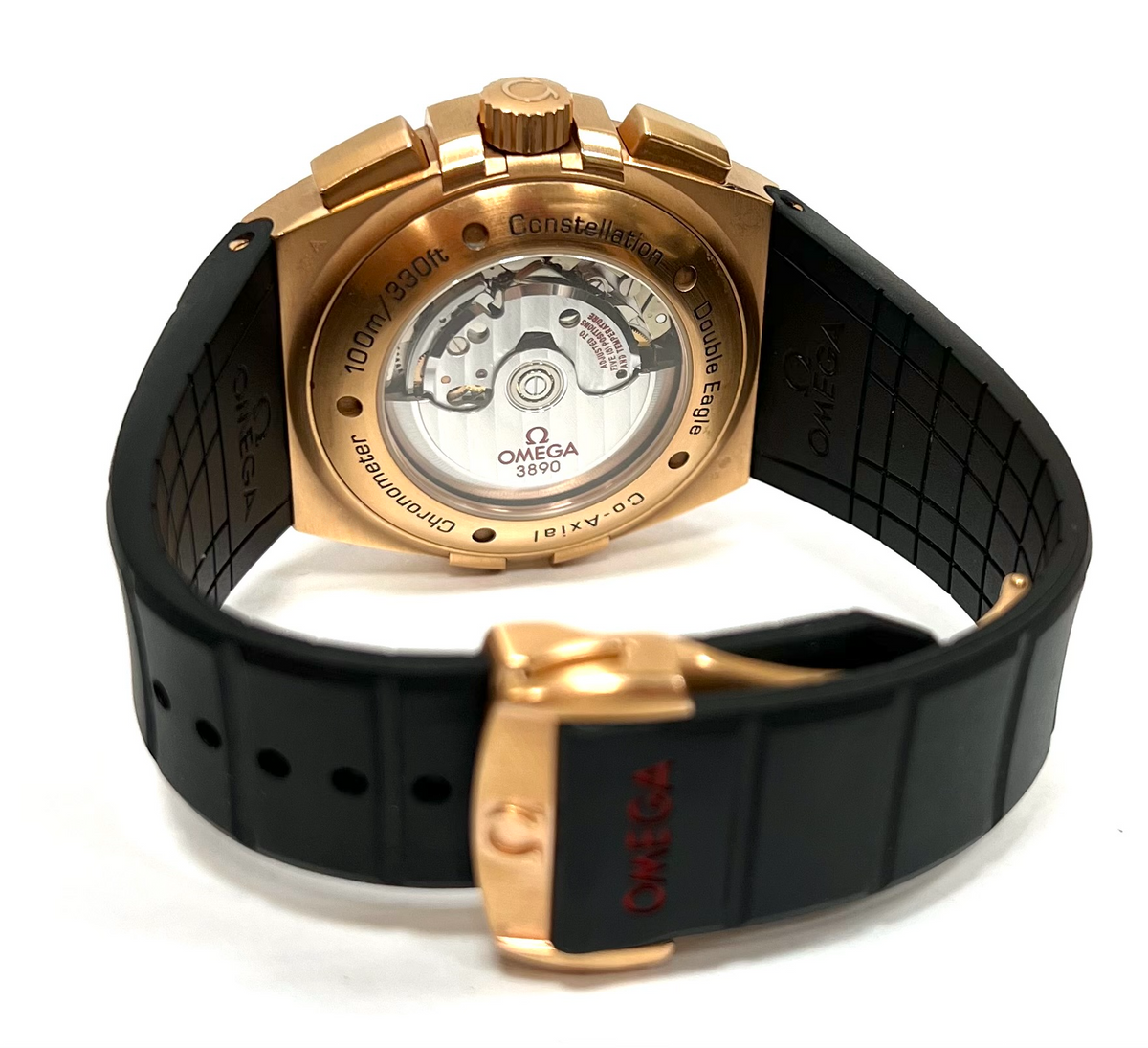 Omega Constellation Double Eagle Chronograph Rose Gold 44mm