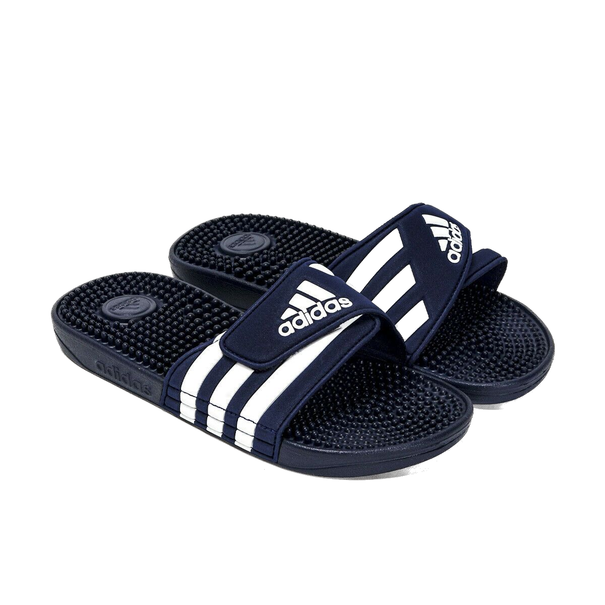 Adidas Men's Adissage Slides - Dark Blue / Cloud White / Dark Blue