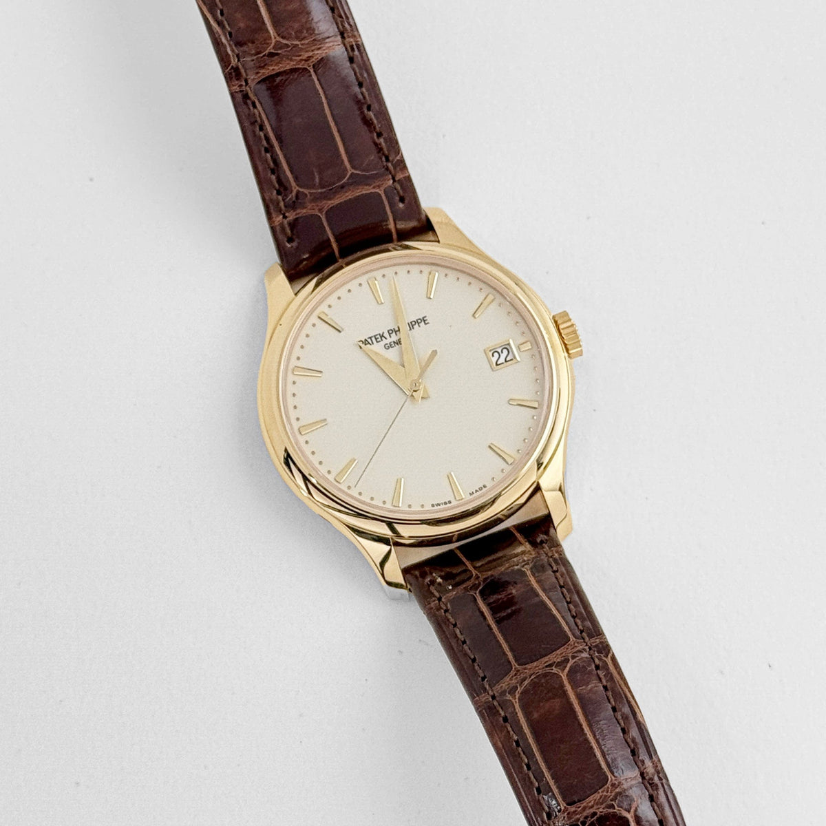 Patek Philippe Calatrava 5227J-001 Yellow Gold Lacquered Ivory Dial