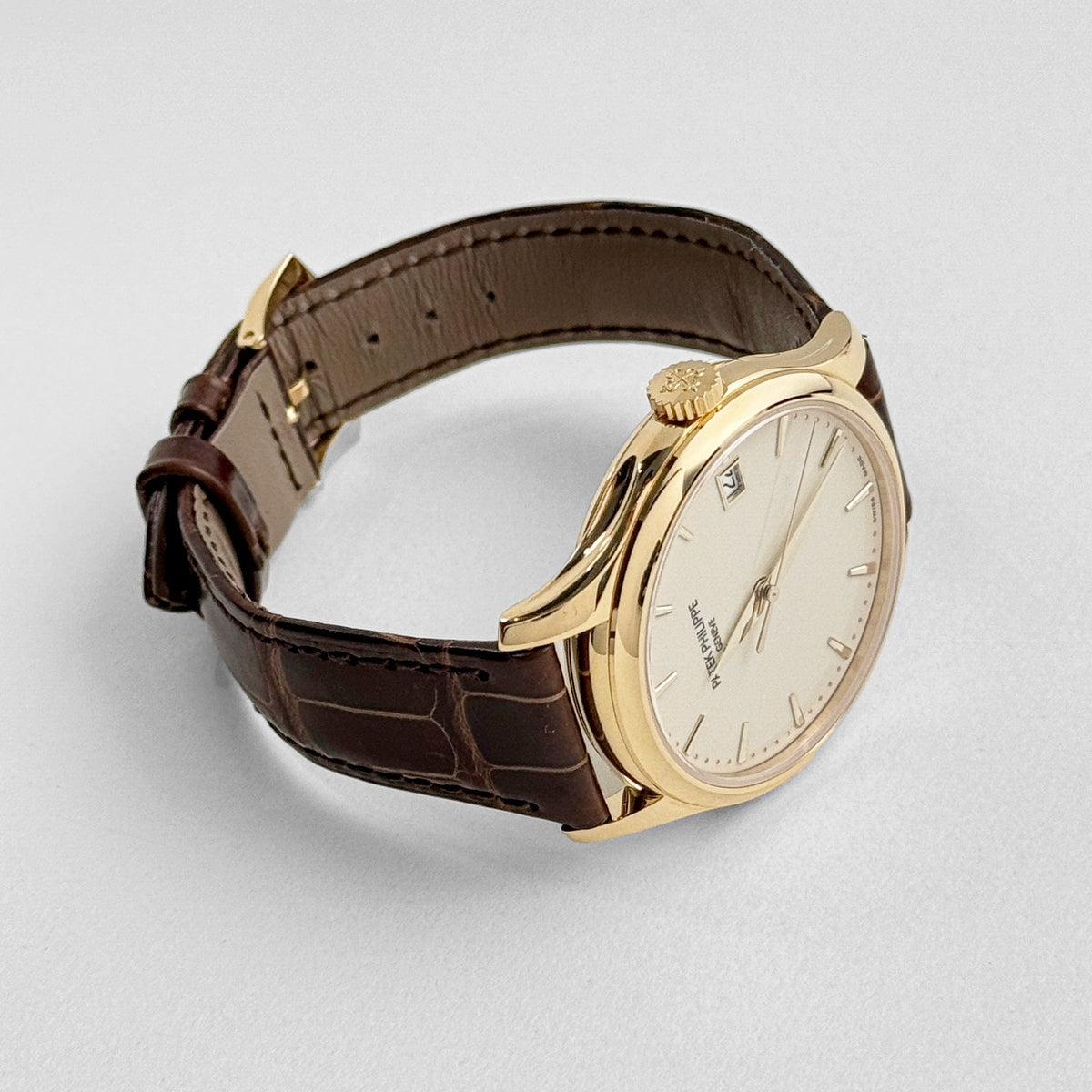 Patek Philippe Calatrava 5227J-001 Yellow Gold Lacquered Ivory Dial