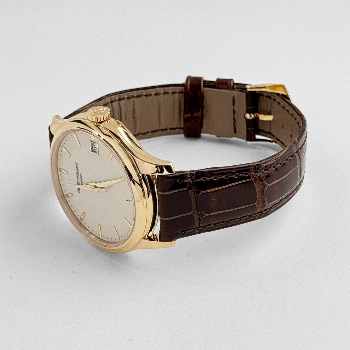 Patek Philippe Calatrava 5227J-001 Yellow Gold Lacquered Ivory Dial