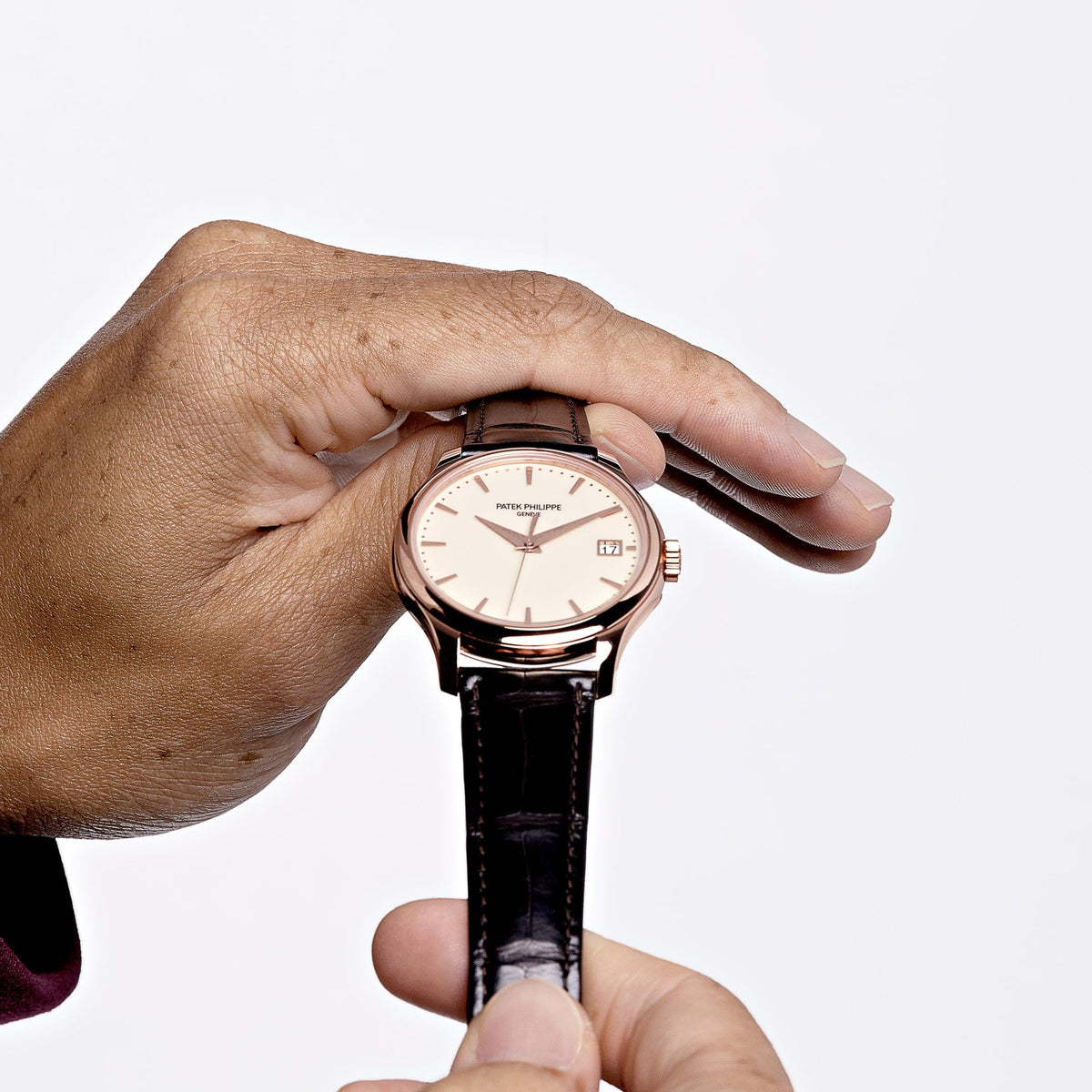 Patek Philippe Calatrava 5227R-001 Date Rose Gold Ivory Dial (2024)