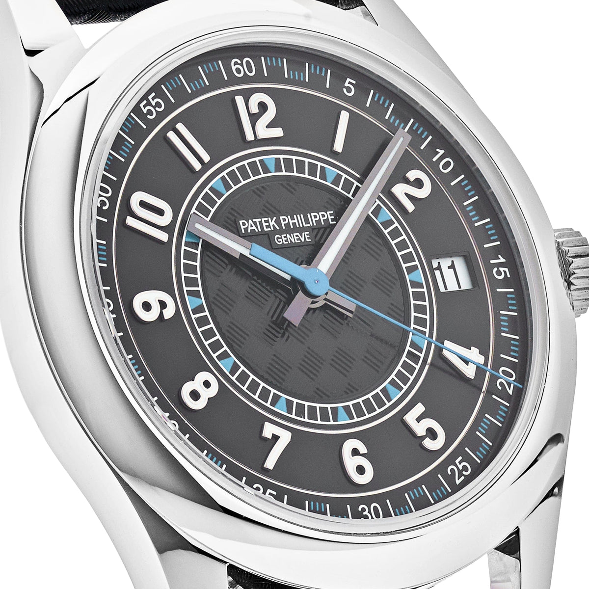 Patek Philippe Calatrava 6007G-011 White Gold Blue Accents