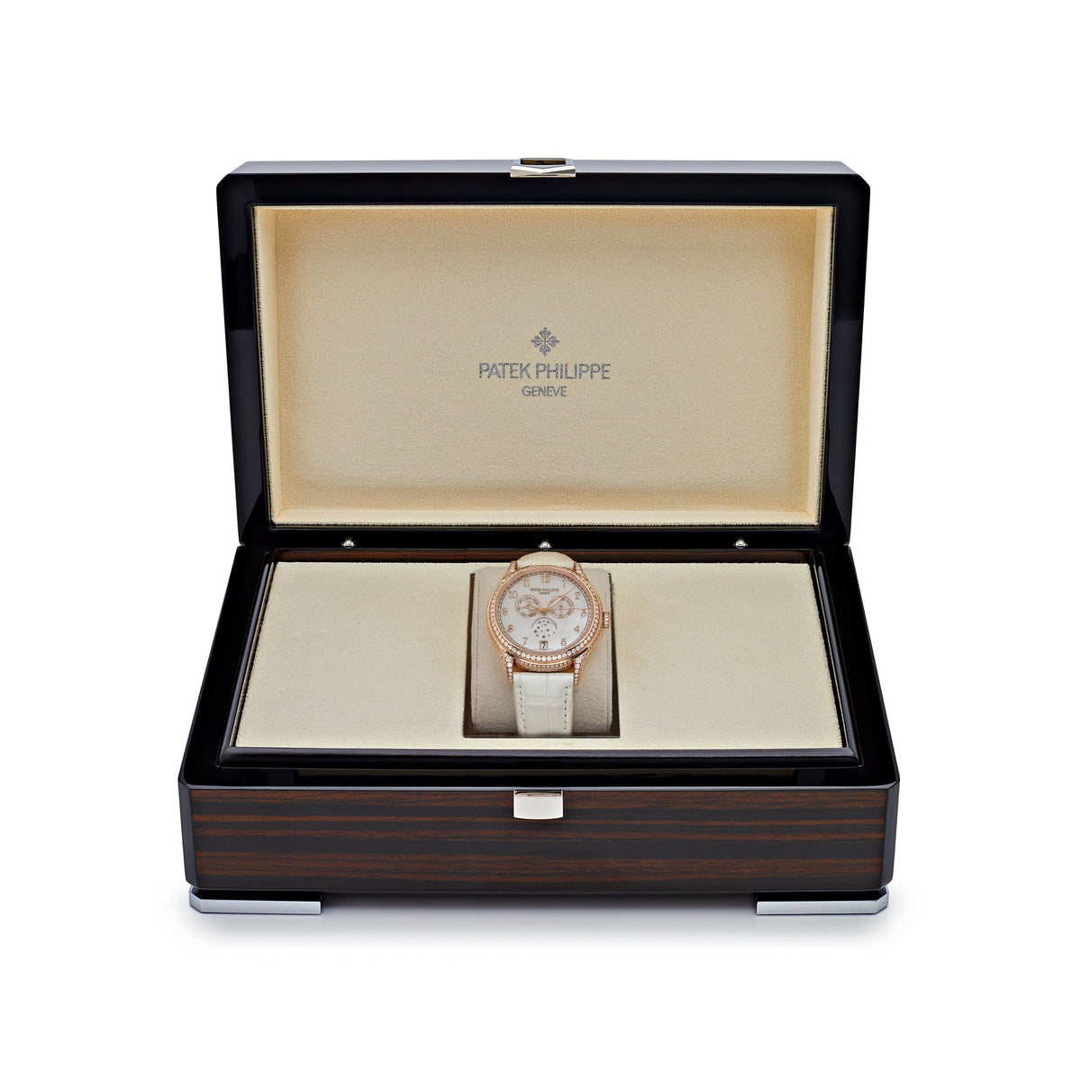 Patek Philippe Complications 4948R-001 Annual Calendar Moon Phases Rose Gold  Mother-of-Pearl Dial Diamond Bezel (2022)