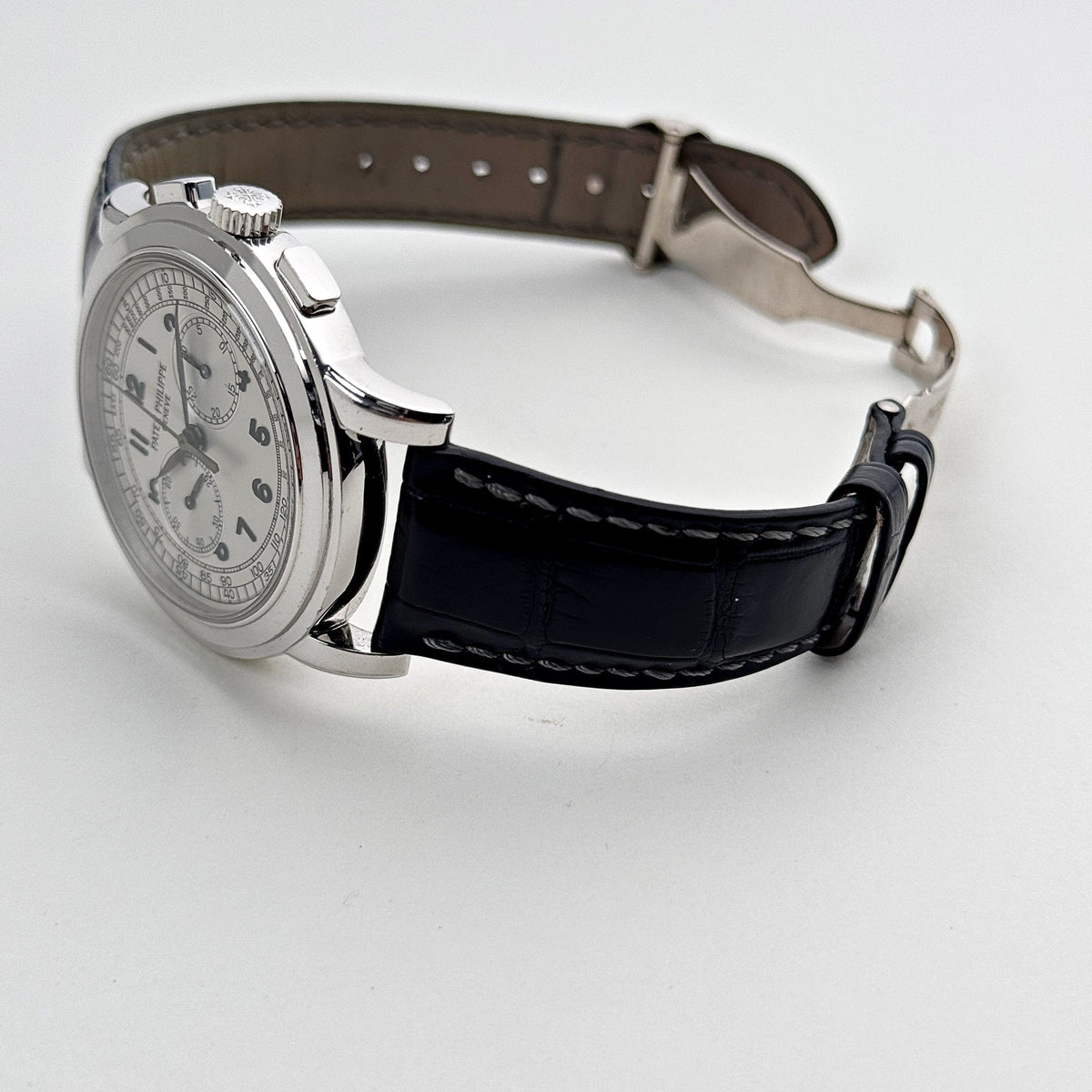 Patek Philippe Complications 5070G-001 Annual Calendar Chronograph White Gold Silver Dial (2007)