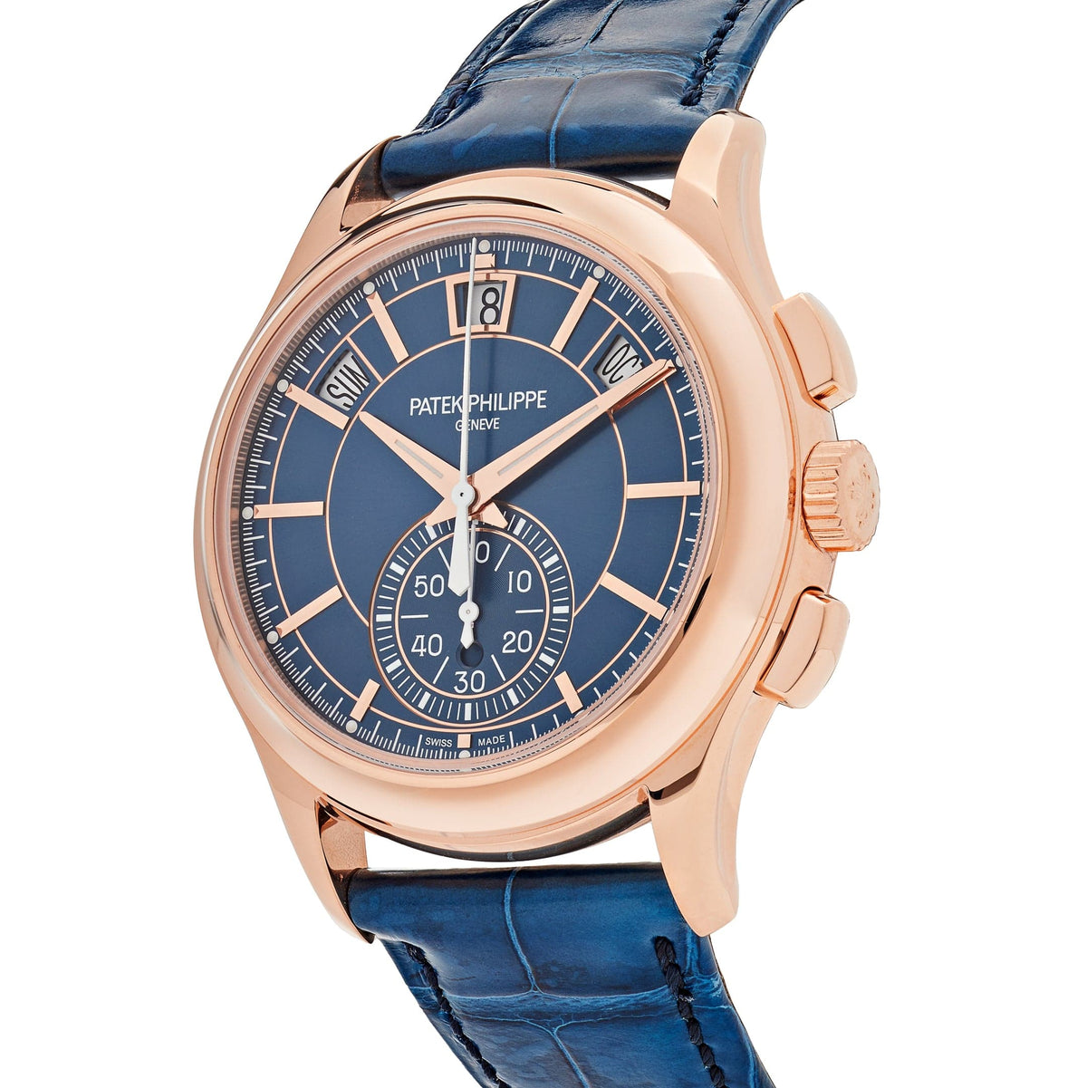 Patek Philippe Complications 5905R-010 Annual Calendar Flyback Chronograph Rose Gold Blue Dial (2025)