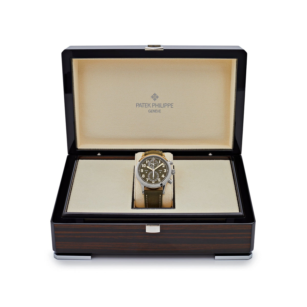 Patek Philippe Complications 5924G-010 Calatrava Travel Time Green Dial 'Pilot' Chronograph