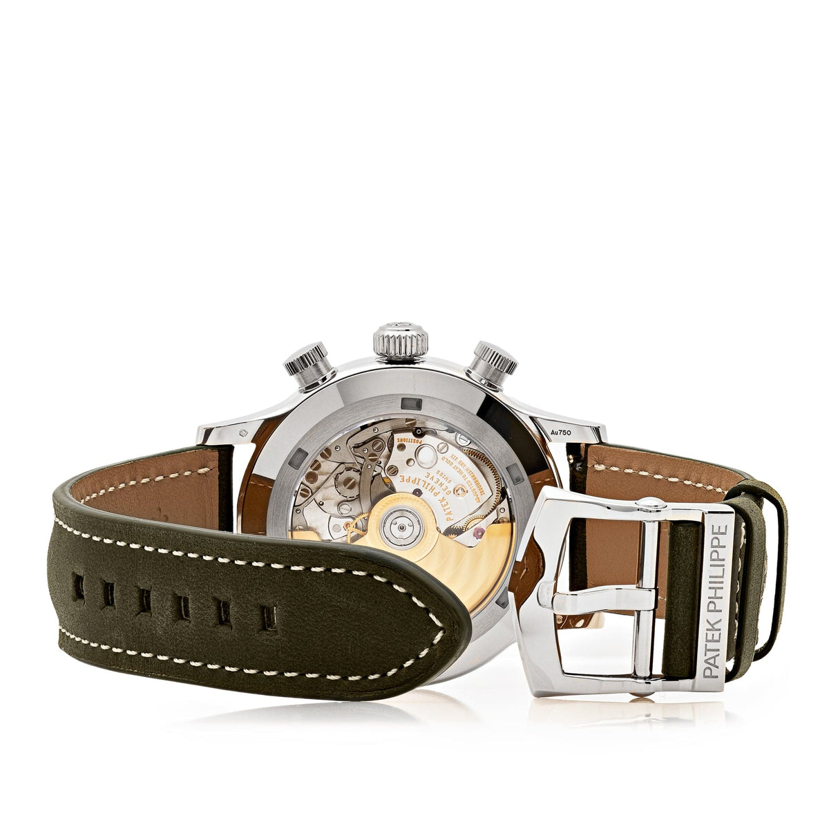 Patek Philippe Complications 5924G-010 Calatrava Travel Time Green Dial 'Pilot' Chronograph