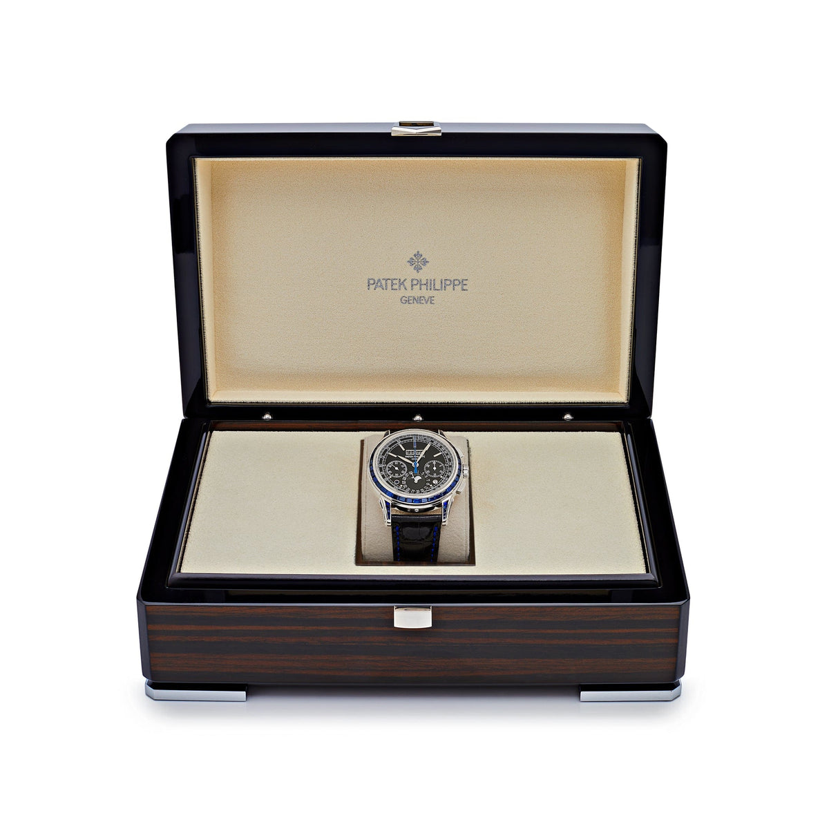 Patek Philippe Grand Complications 5271/11P-001 Moon Phases Platinum Black Dial Sapphire Bezel