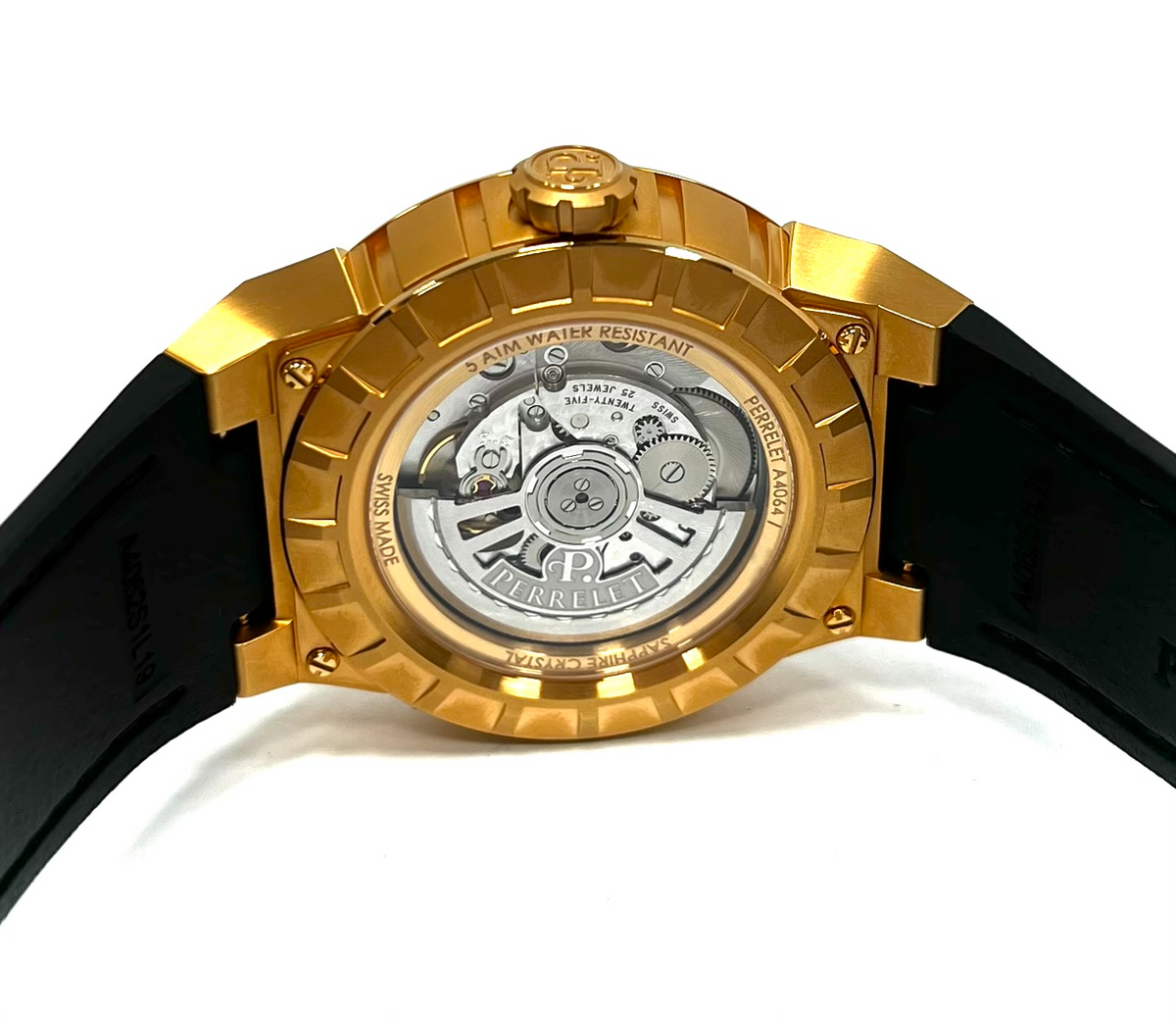 Perrelet Turbine EVO Stainless Steel Rose Gold 4N PVD Coating