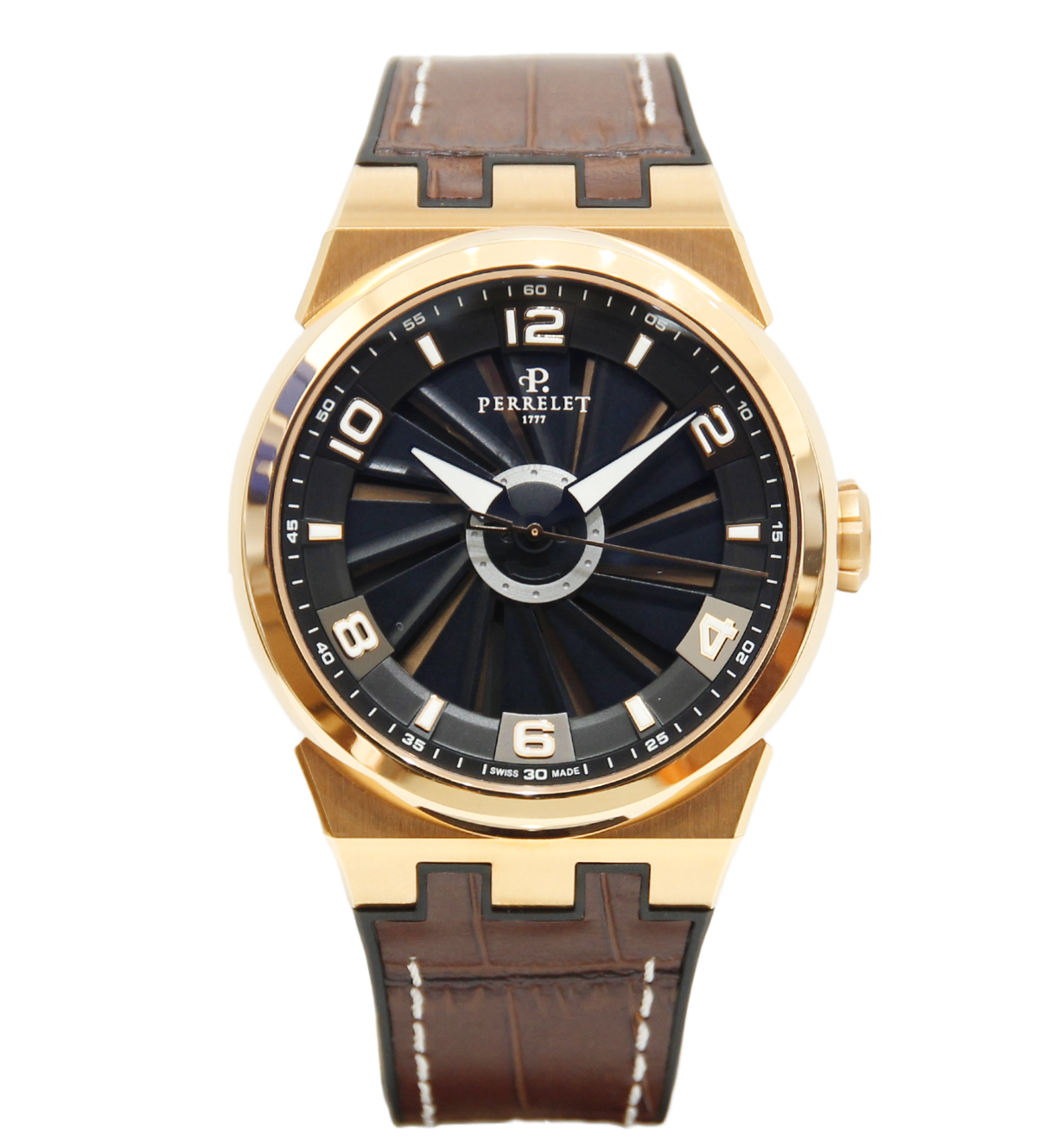 Perrelet Turbine EVO Stainless Steel Rose Gold 4N PVD Coating