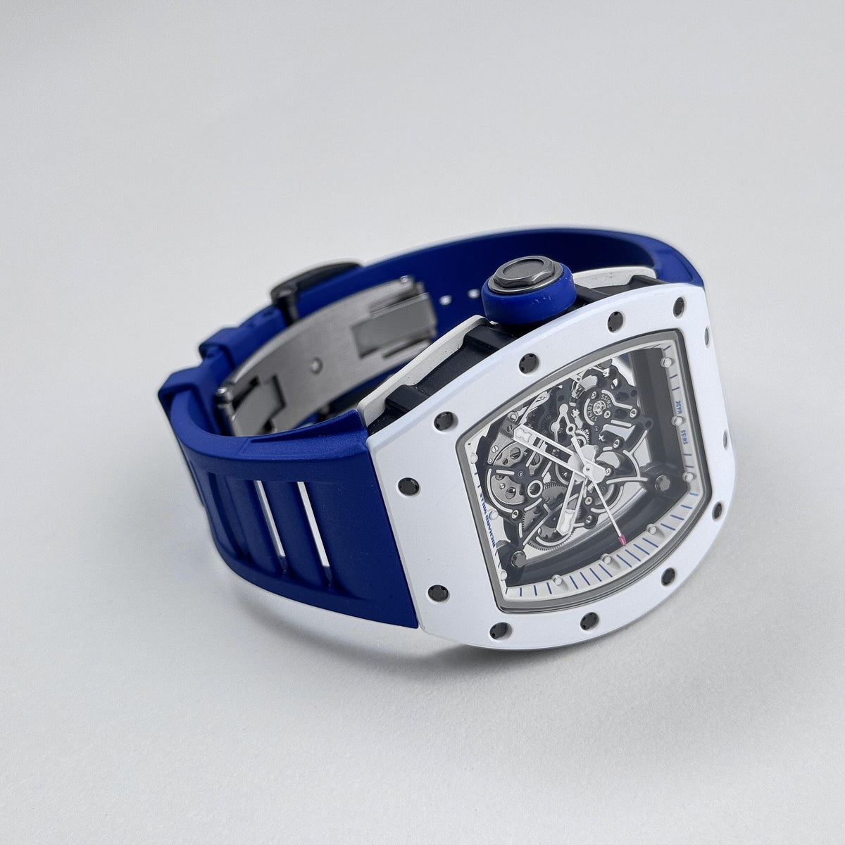 Richard Mille RM 055 Bubba Watson Japan Edition White Ceramic Titanium Blue Rubber (2015)