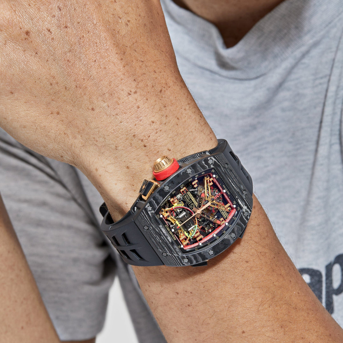 Richard Mille RM 50-01 'Romain Grosjean Lotus F1 G-Sensor' Tourbillon Carbon NTPT