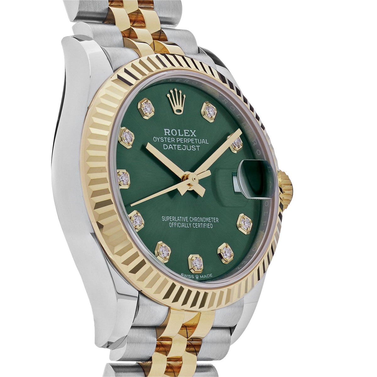 Rolex Datejust 278273 'Ladies' Yellow Gold Stainless Steel Green Dial (2023)