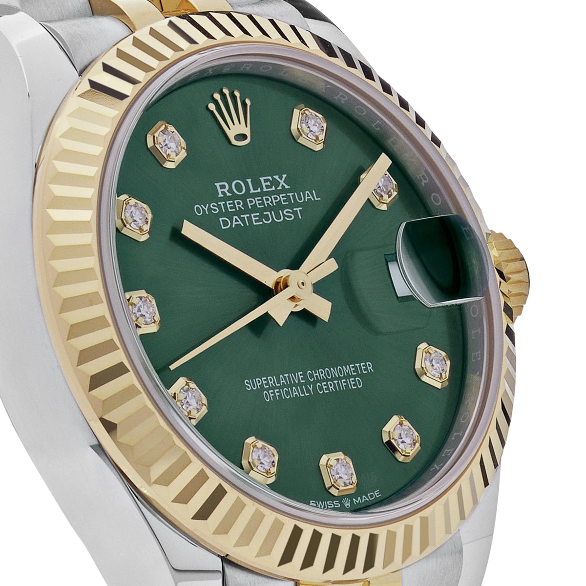 Rolex Datejust 278273 'Ladies' Yellow Gold Stainless Steel Green Dial (2023)