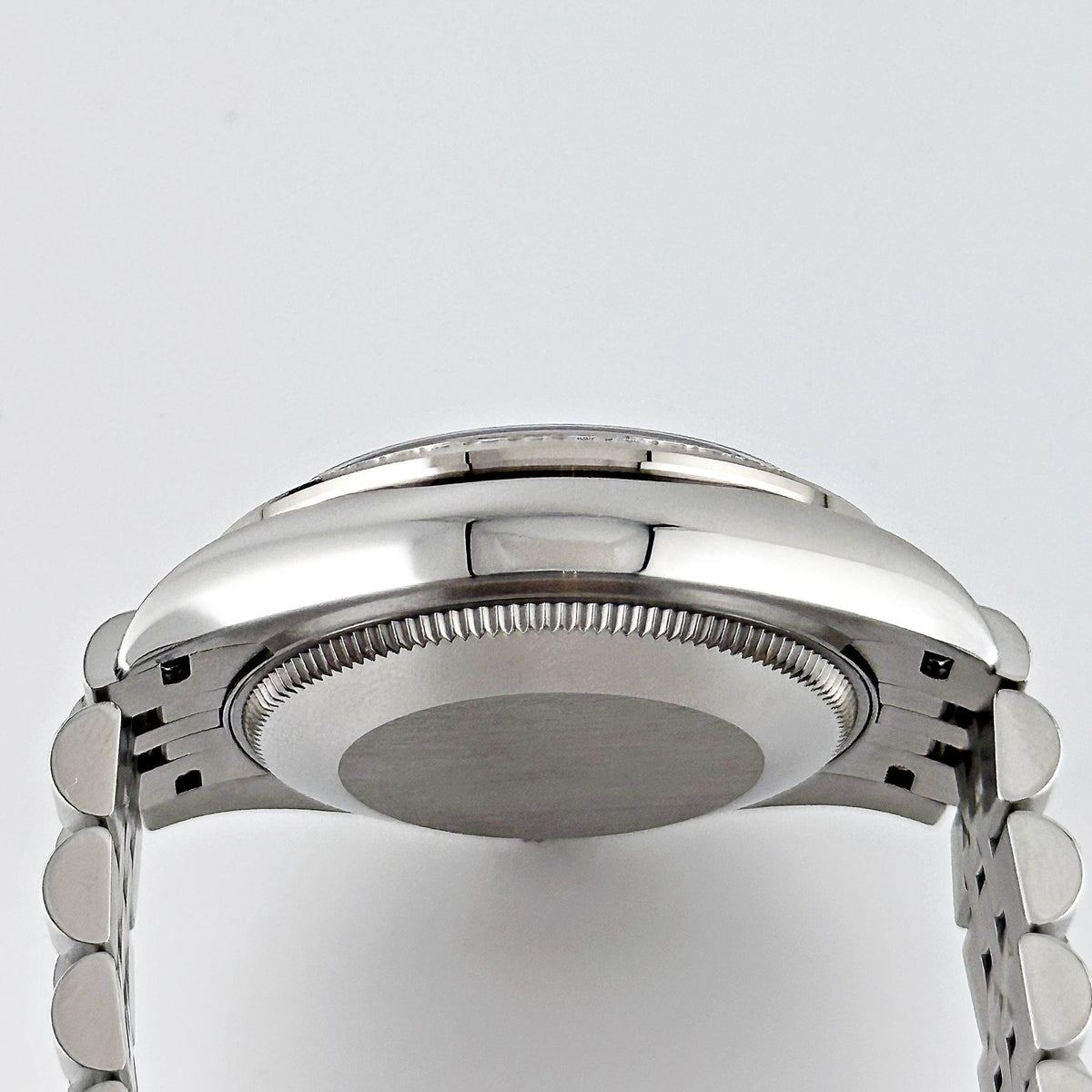 Rolex Datejust 278384RBR 'Ladies' Stainless Steel Diamond Bezel Violet Roman Dial Jubilee