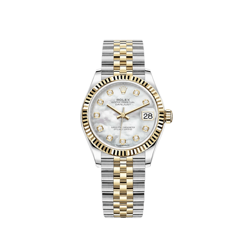 Rolex Datejust 278273 'Ladies' Yellow Gold Stainless Steel Mother of Pearl Diamond Dial (2025)